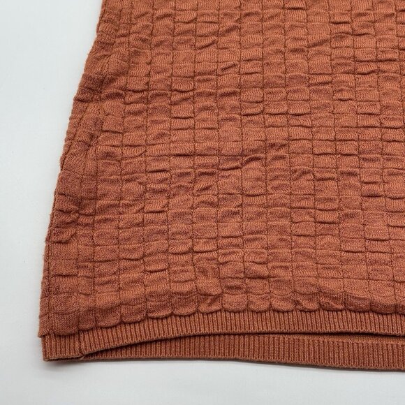 Free People FP Beach Short N Sweet Size Large Ambered Coral Sweater Minidress - Picture 4 of 15